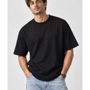 Oversized T Shirt Plain - Black