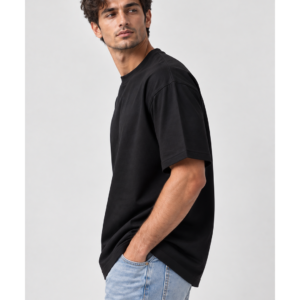 Alternative view of Oversized T Shirt Plain - Black
