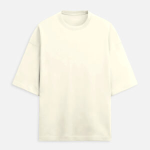 French Terry Oversized T-Shirt - Off White