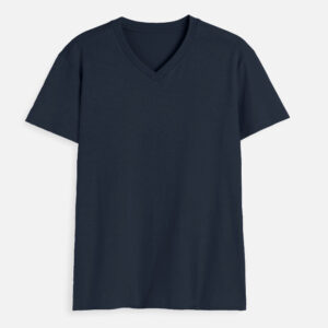 Men's V Neck T-Shirt - Navy Blue