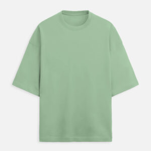 French Terry Oversized T-Shirt - Jade