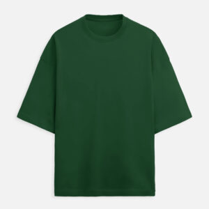 French Terry Oversized T-Shirt - Green