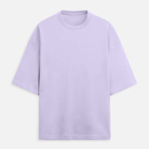French Terry Oversized T-Shirt - Lavender