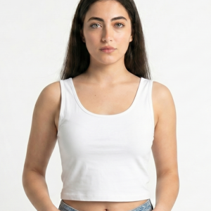Crop Tank - White
